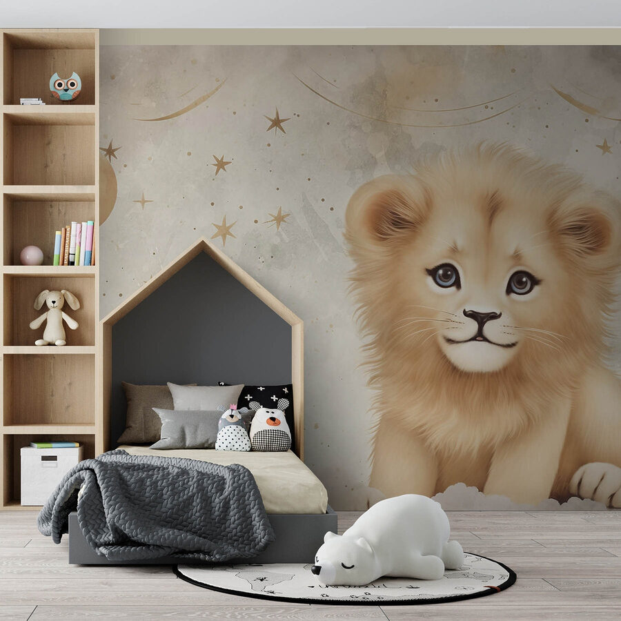 Lion cub in the sky