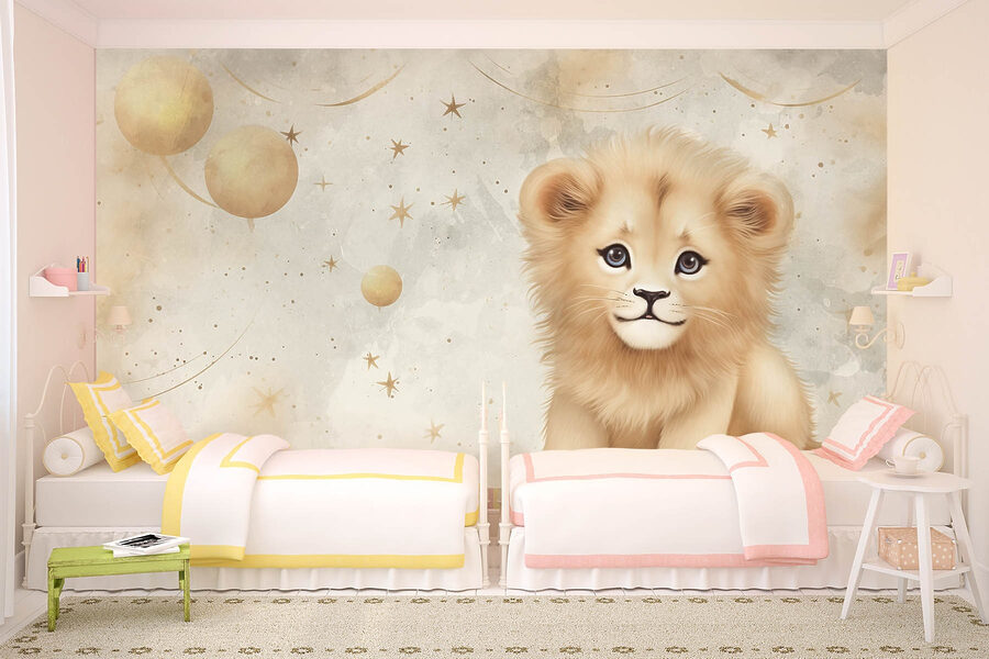 Lion cub in the sky