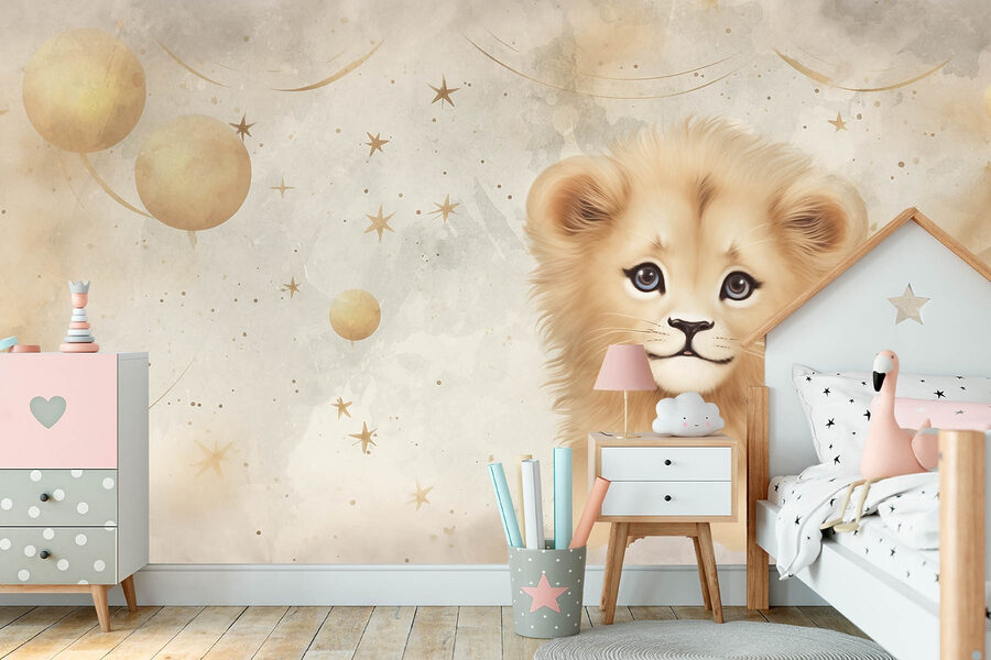Lion cub in the sky