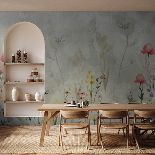 Wall murals Painting of flowers and plants (SKU: w08846) Wall murals Wall murals Painting of flowers and plants (SKU: w08846)