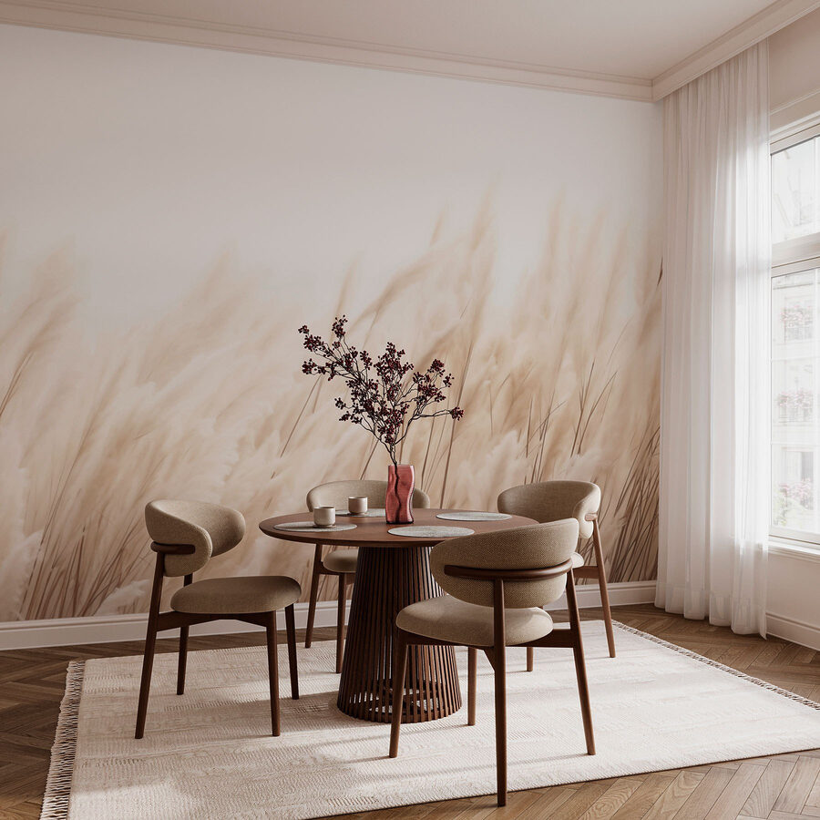 Wall murals Soft reeds swaying in the breeze - Image 3