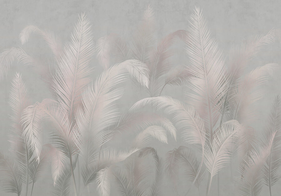Wall murals Soft palms in a muted background - Image 4