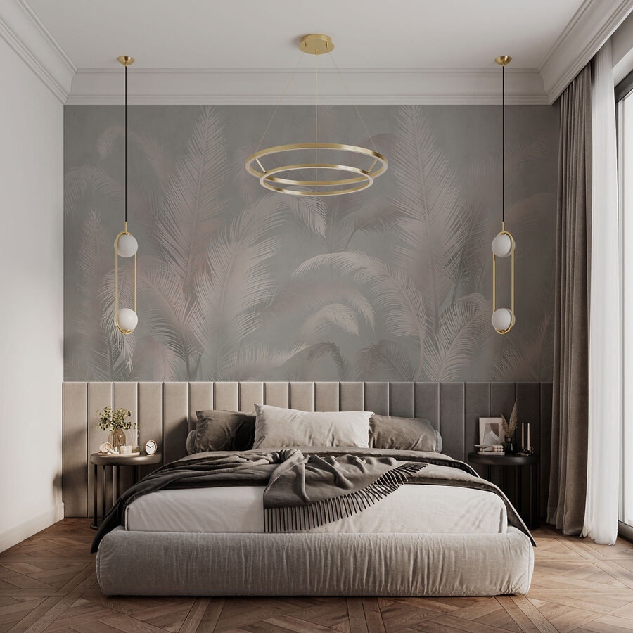 Wall murals Soft palms in a muted background - Image 2