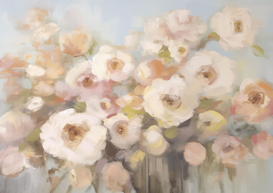 Wall murals Painting of flowers in a vase - Image 4