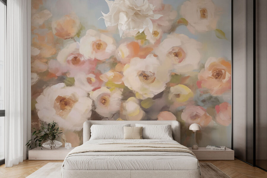 Wall murals Painting of flowers in a vase - Image 3