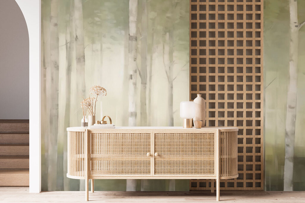 Group of trees in a forest