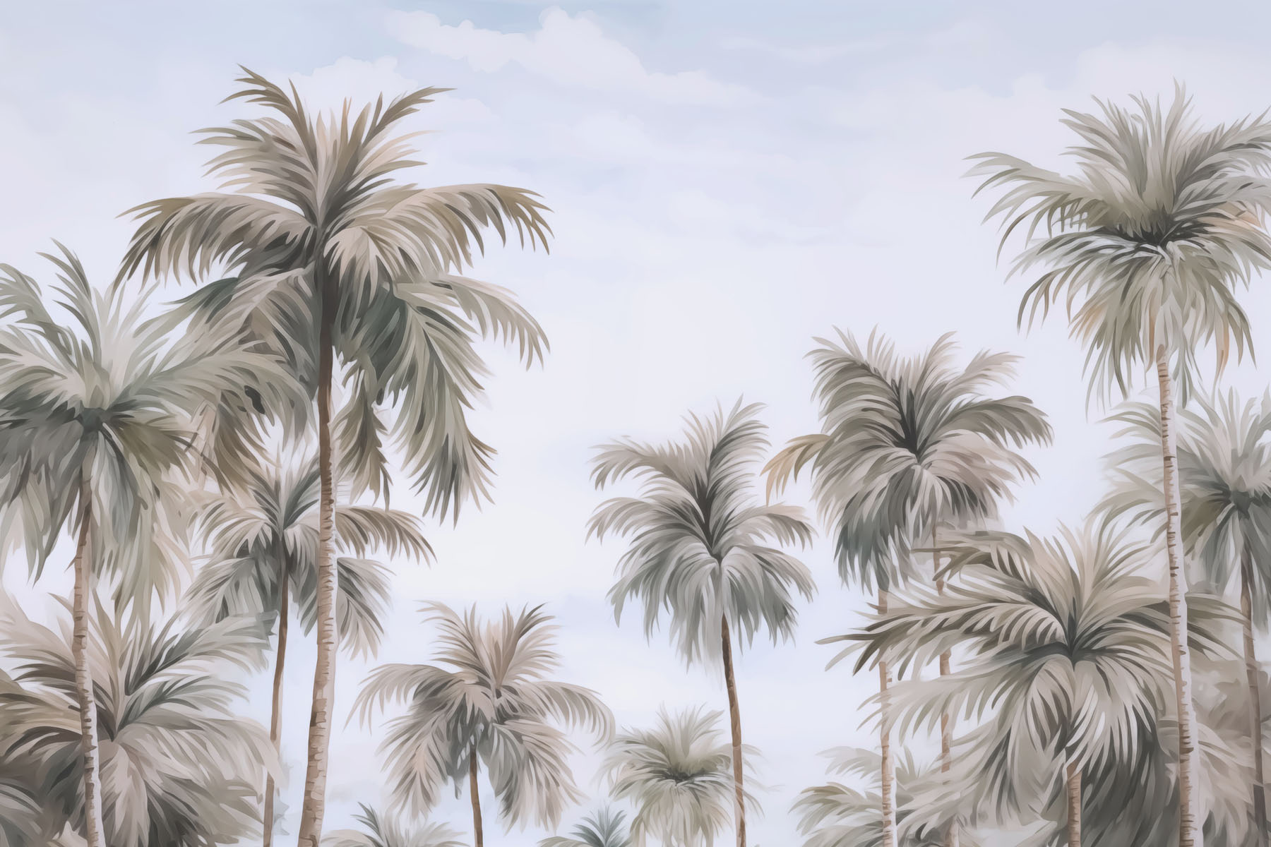 Group of palm trees