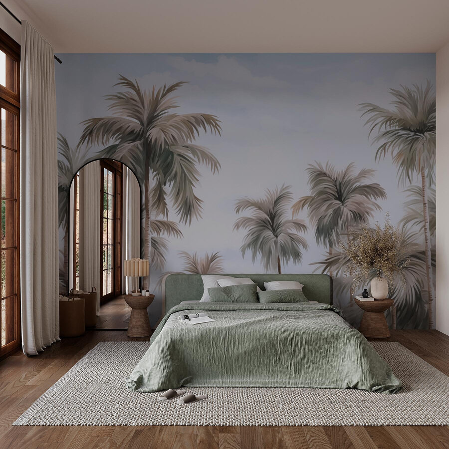 Group of palm trees