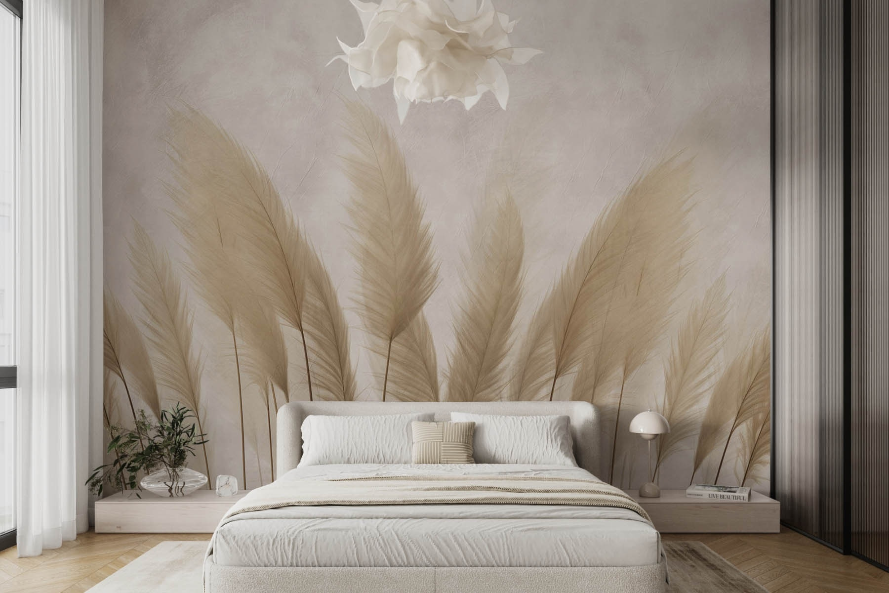 Group of white feathers