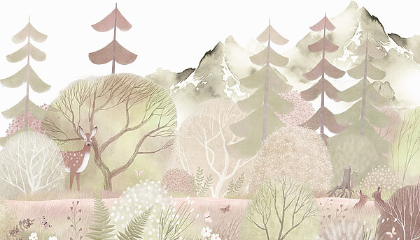 Deer in a forest Deer in a forest