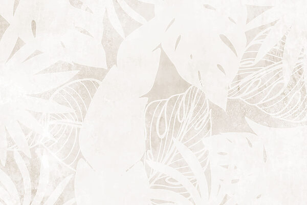 White leaf pattern on a white surface White leaf pattern on a white surface