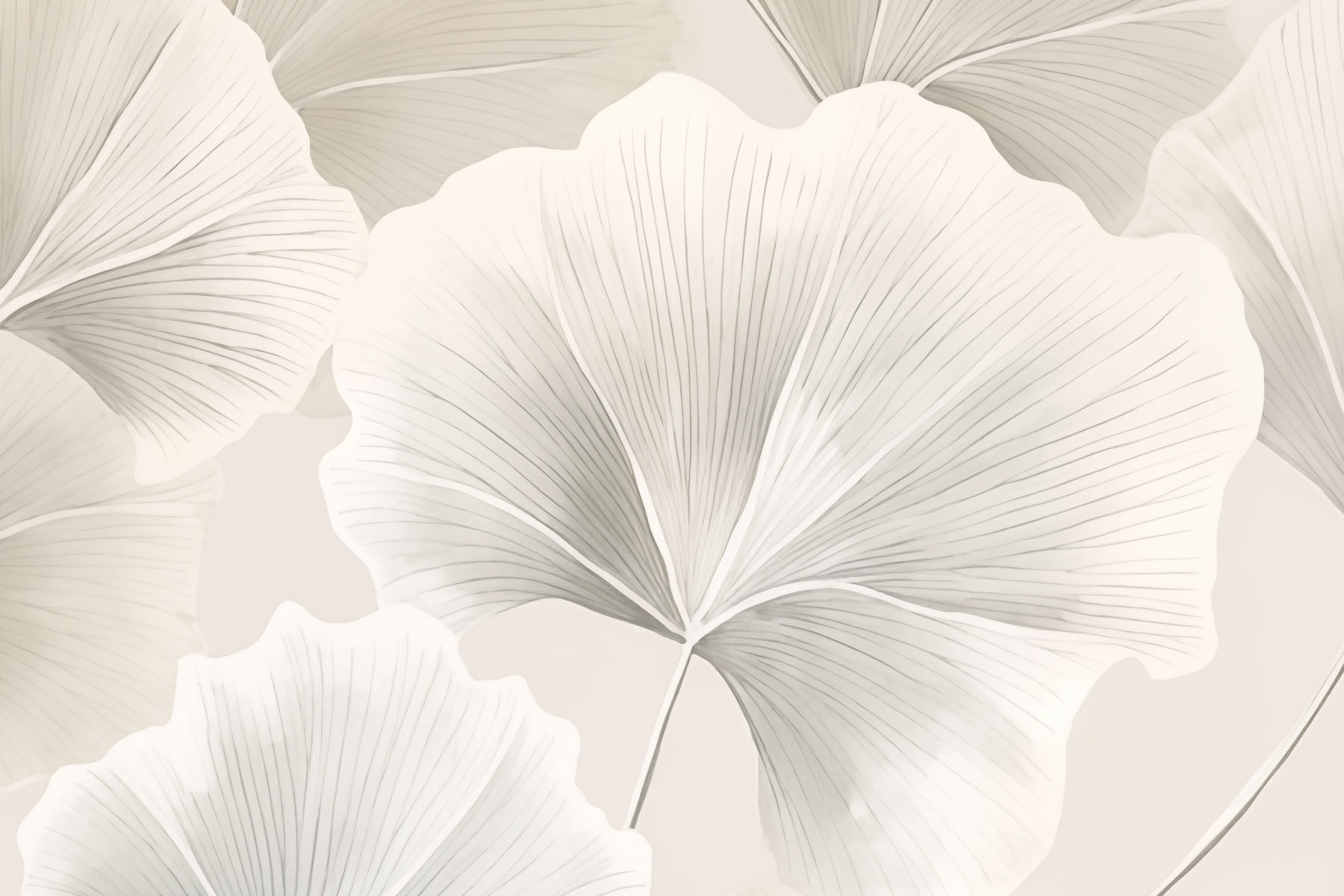 Delicate leaves in soft tones Delicate leaves in soft tones
