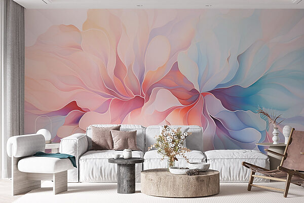 Soft pastels in flowing patterns Soft pastels in flowing patterns