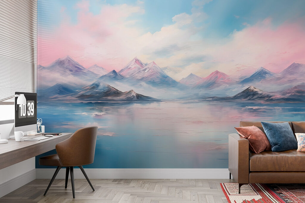 Painting of mountains and water w08878pig29r 1024x683 - Painting of mountains and water