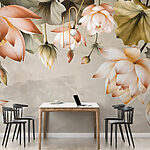 Wall murals Delicate blossoms in soft hues
