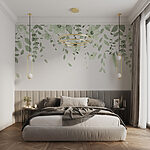 Wall murals Delicate blooms in soft hues