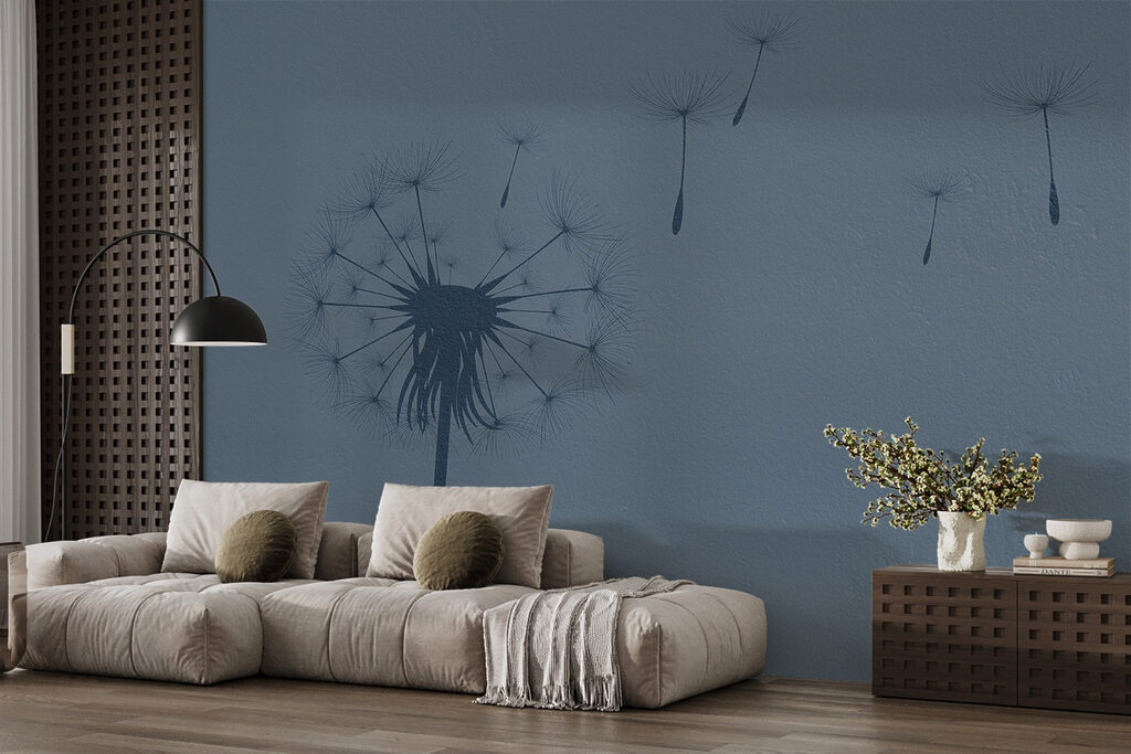 Dandelion seeds flying in the air Dandelion seeds flying in the air