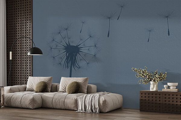 Dandelion seeds flying in the air Dandelion seeds flying in the air