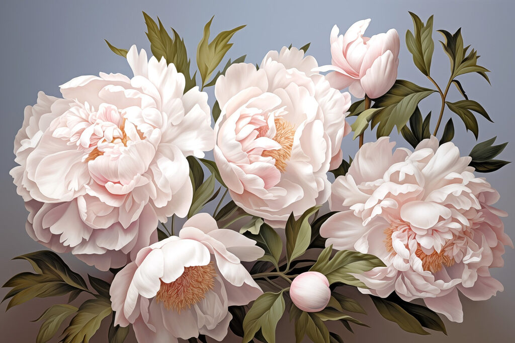 Group of white flowers Group of white flowers