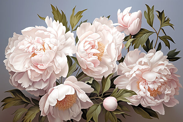 Group of white flowers Group of white flowers