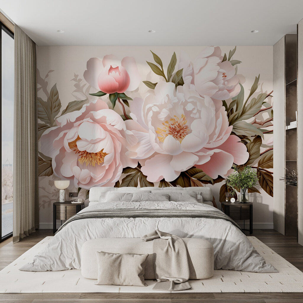 Delicate blooms in soft colors