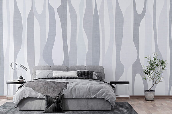 White and grey fabric with a pattern White and grey fabric with a pattern