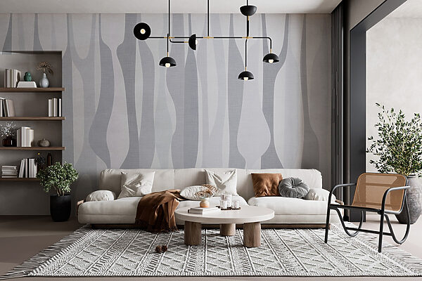 White and grey fabric with a pattern White and grey fabric with a pattern