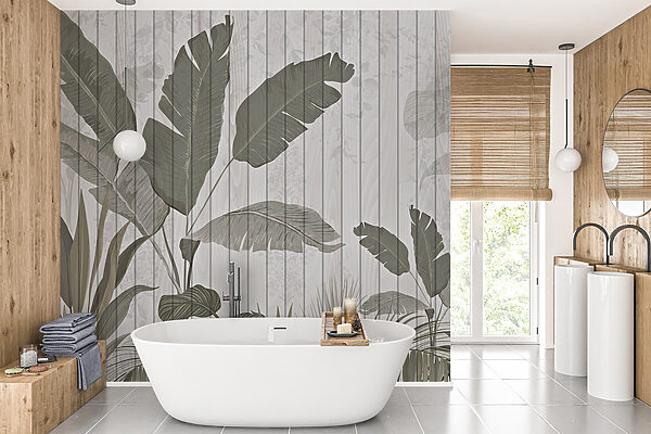 Wallpaper with leaves and plants on it Wallpaper with leaves and plants on it
