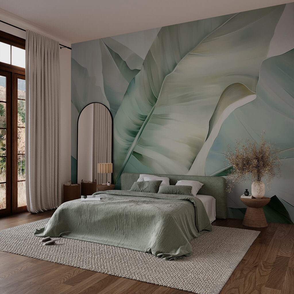 Lush leaves in soft tones Lush leaves in soft tones