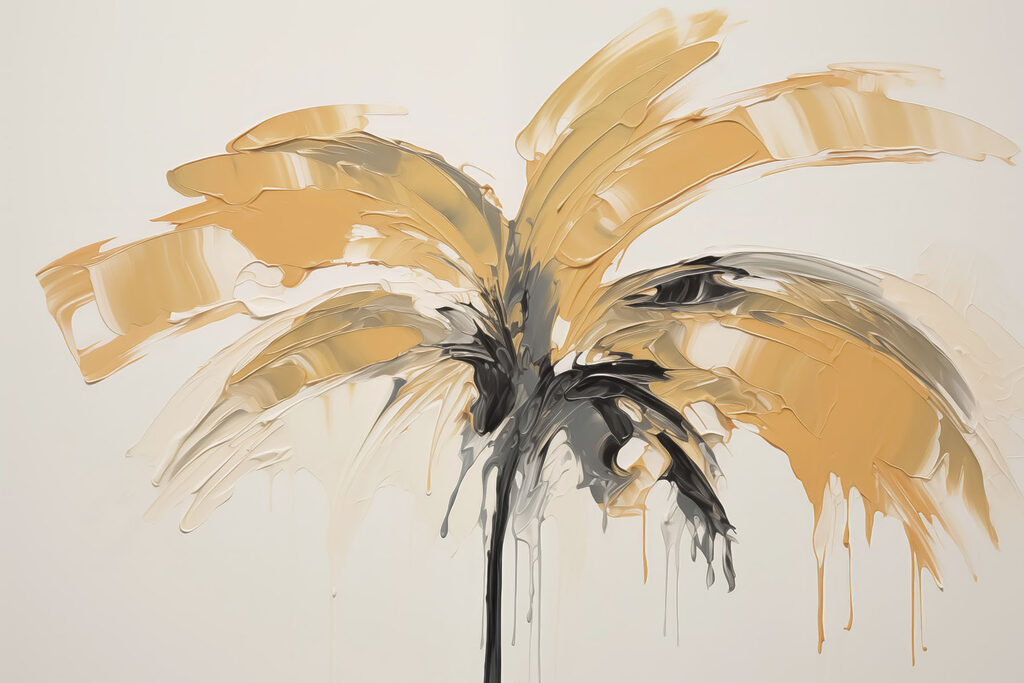 Painting of a palm tree Painting of a palm tree