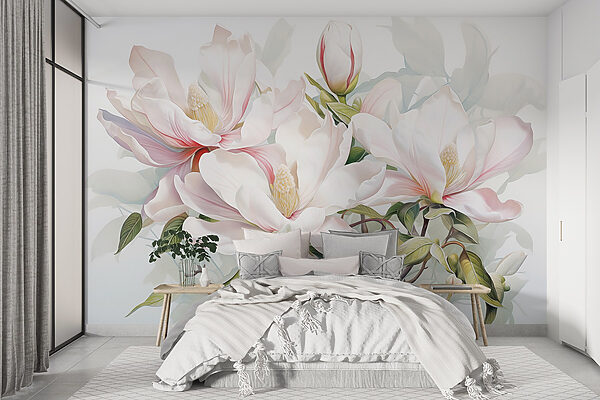 Elegant blooms in soft pastel hues Elegant blooms in soft pastel hues