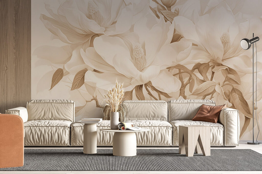 Delicate blooms in soft hues