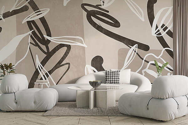 Abstract floral patterns in soft tones w08888pig11r 600x400 - Abstract floral patterns in soft tones