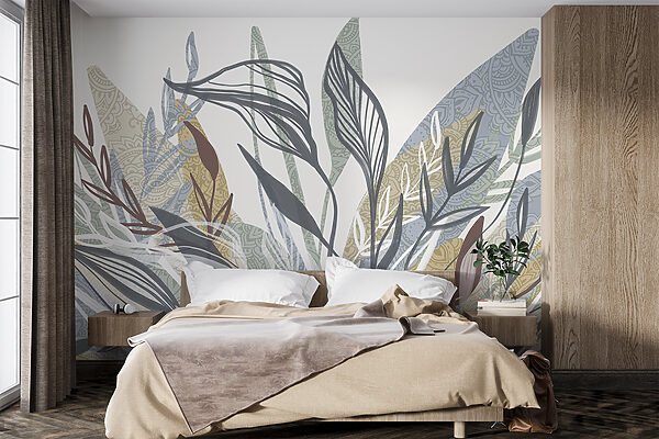 Elegant foliage with intricate patterns. Elegant foliage with intricate patterns.