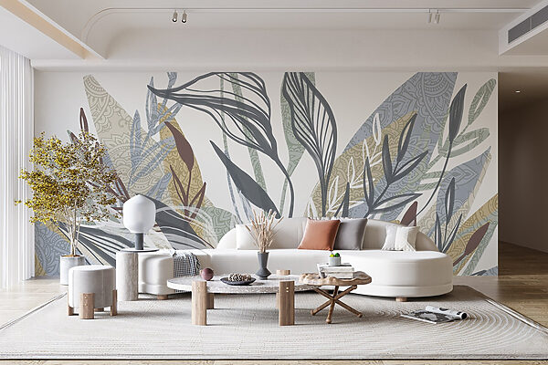 Elegant foliage with intricate patterns. Elegant foliage with intricate patterns.