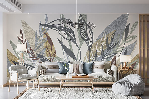 Elegant foliage with intricate patterns. Elegant foliage with intricate patterns.