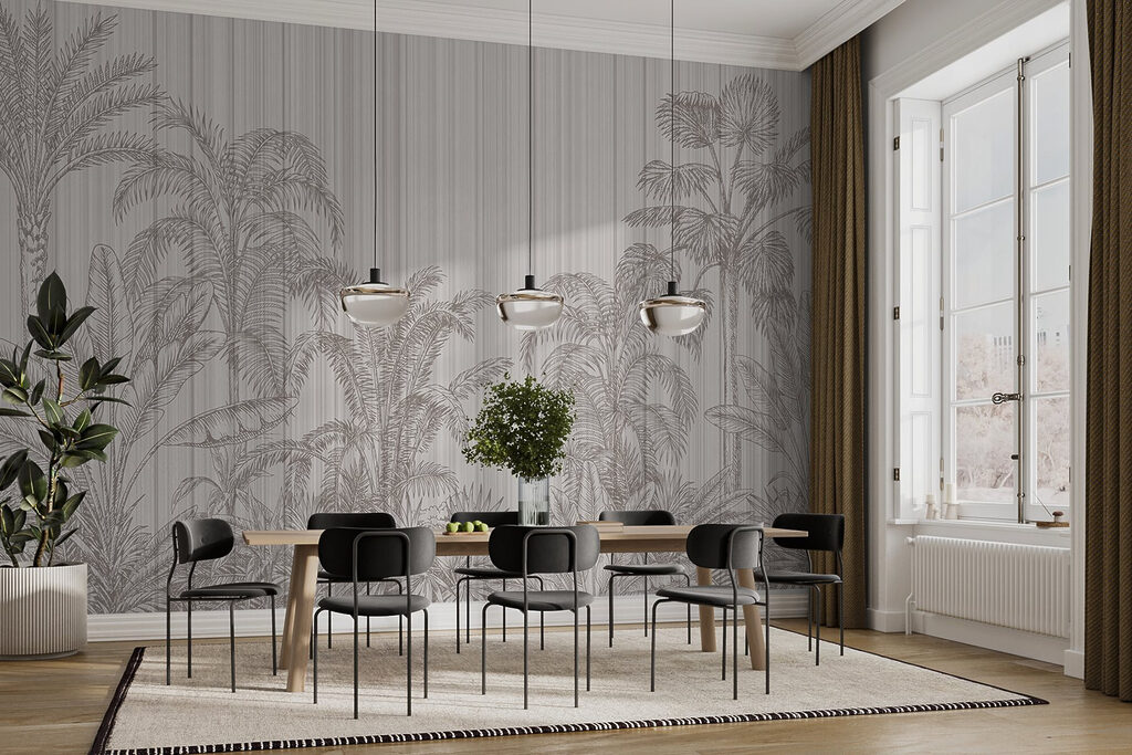 Tropical foliage in muted tones Tropical foliage in muted tones