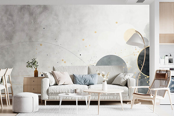 Abstract circles on a soft background Abstract circles on a soft background