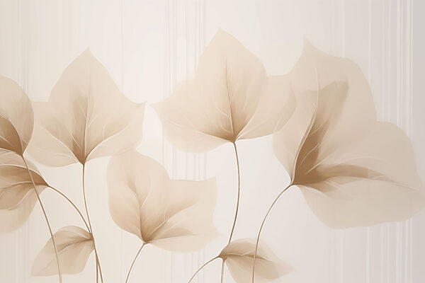 Soft leaves dance in muted light. Soft leaves dance in muted light.