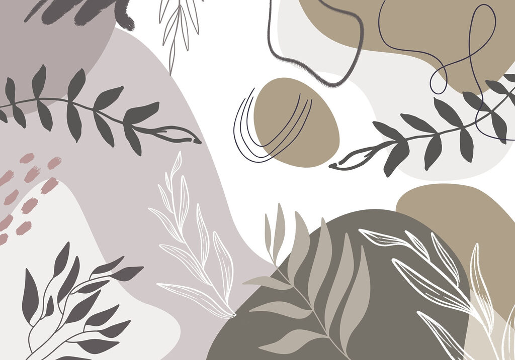 Nature-inspired abstract shapes and patterns