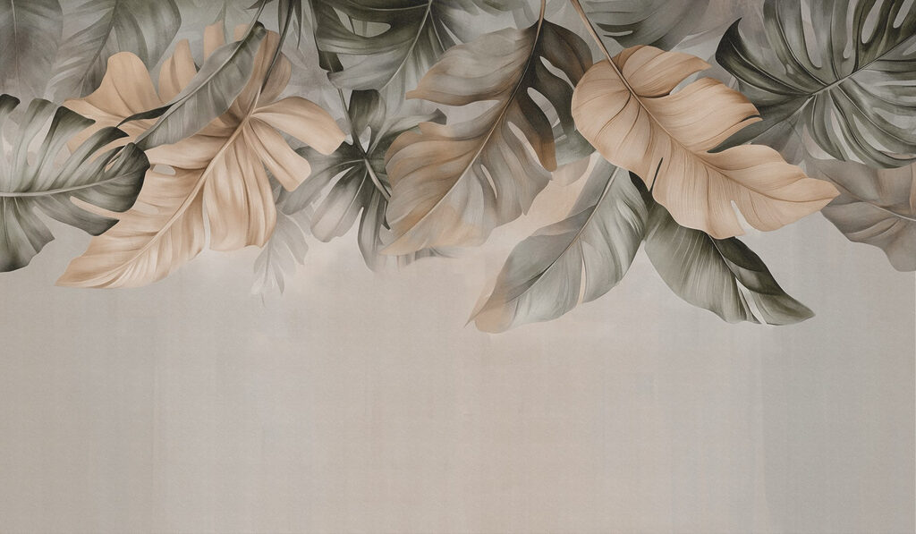 Elegant leaves in soft tones Elegant leaves in soft tones