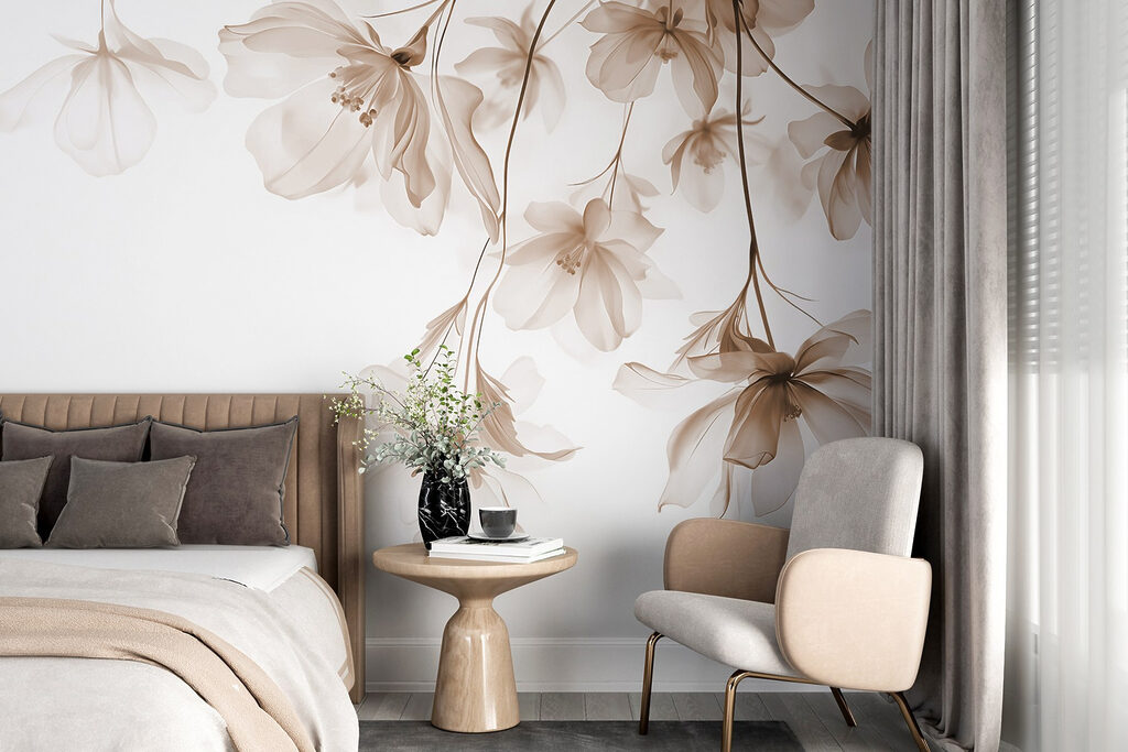 Delicate blossoms in soft hues