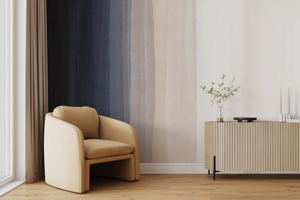 Textured stripes in soft color palette