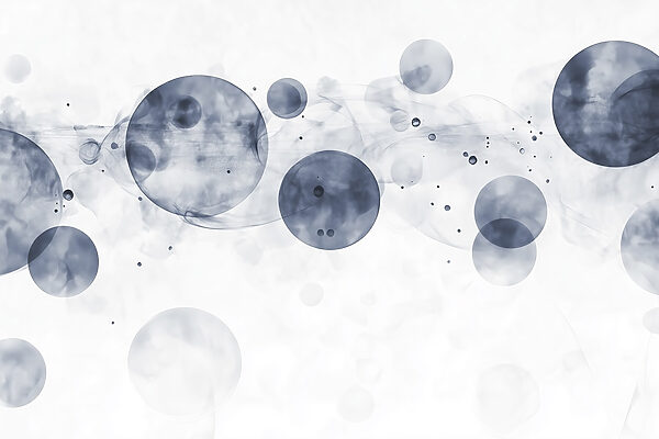 Group of circles with smoke Group of circles with smoke