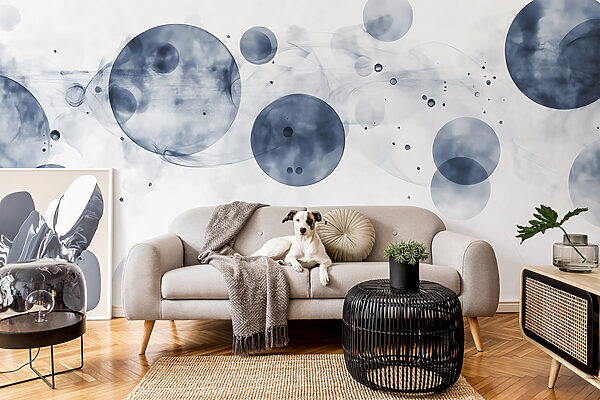 Group of circles with smoke Group of circles with smoke