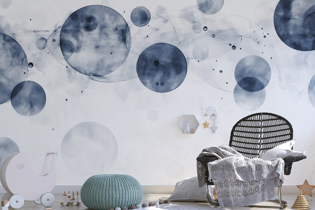 Group of circles with smoke Group of circles with smoke