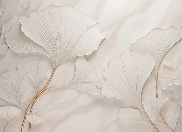 Delicate leaves on a soft background Delicate leaves on a soft background