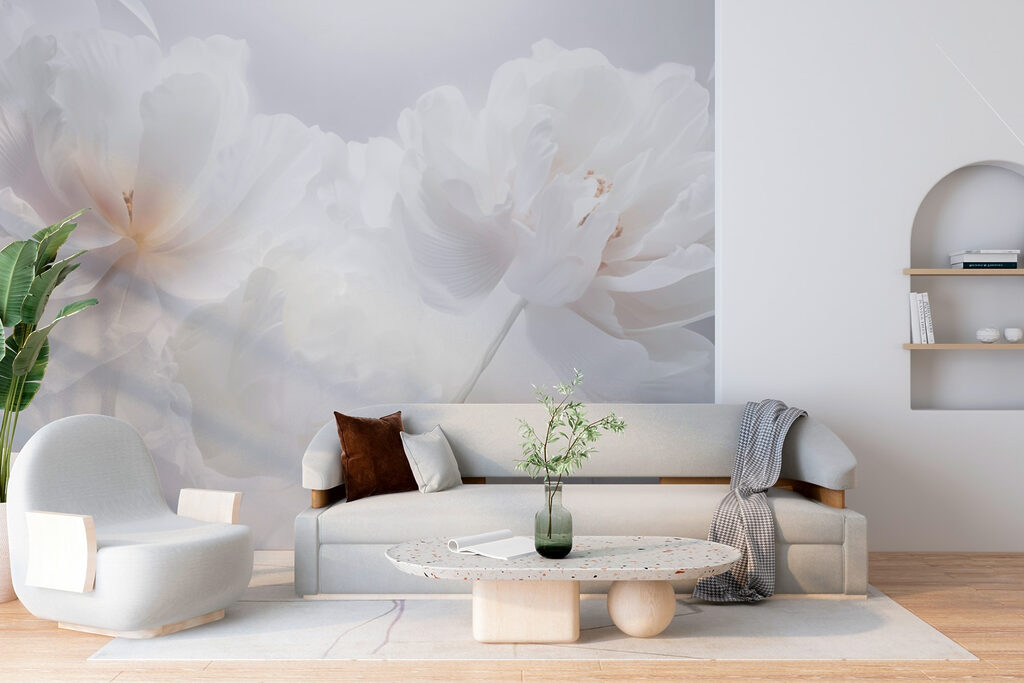 Group of white flowers Group of white flowers