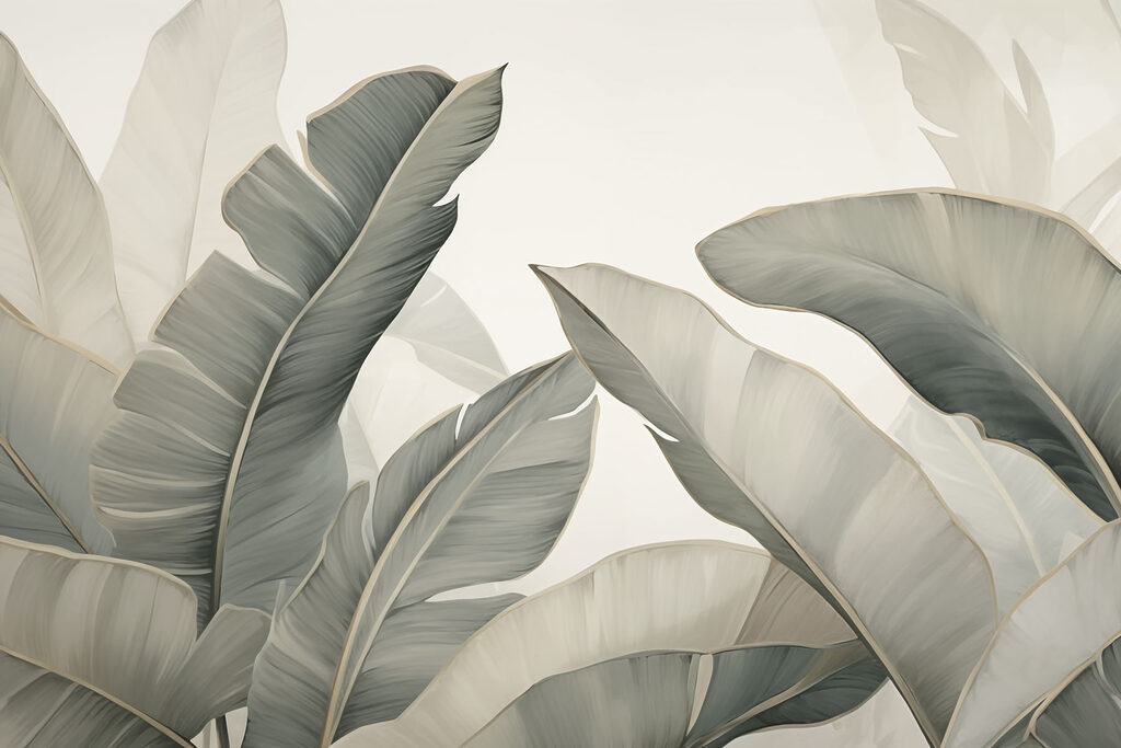 Soft leaves in calming hues. Soft leaves in calming hues.