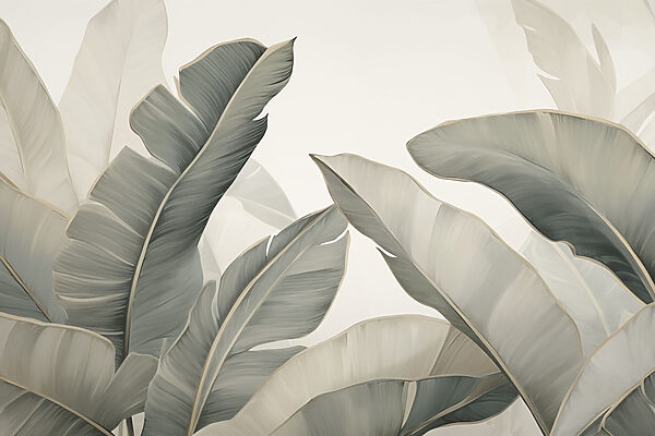 Soft leaves in calming hues. Soft leaves in calming hues.